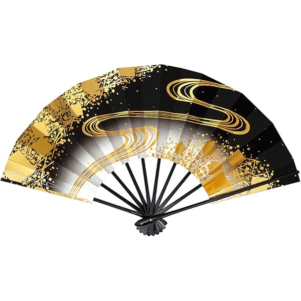Amazon | 舞扇子 春かすみ1328 流水 黒塗 9寸5分 踊り用 | 和装小物 通販
